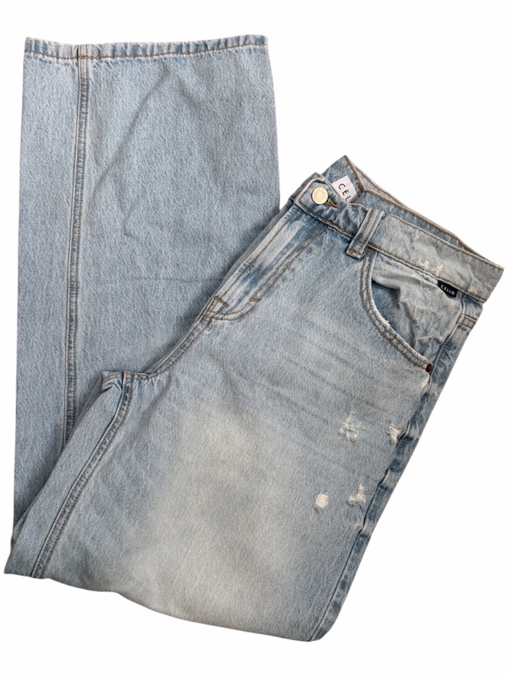 CELLO Light Wash Wide-Leg Jeans